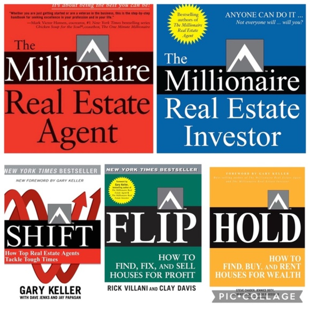 Gary Keller Real Estate 5 Book Bundle | Investor Agent Shift Hold Flip